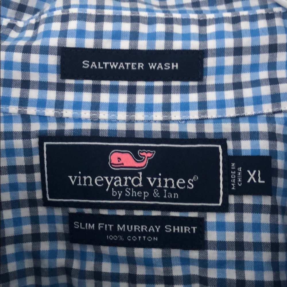 Vineyard Vines Ls Gingham Button Down - image 4